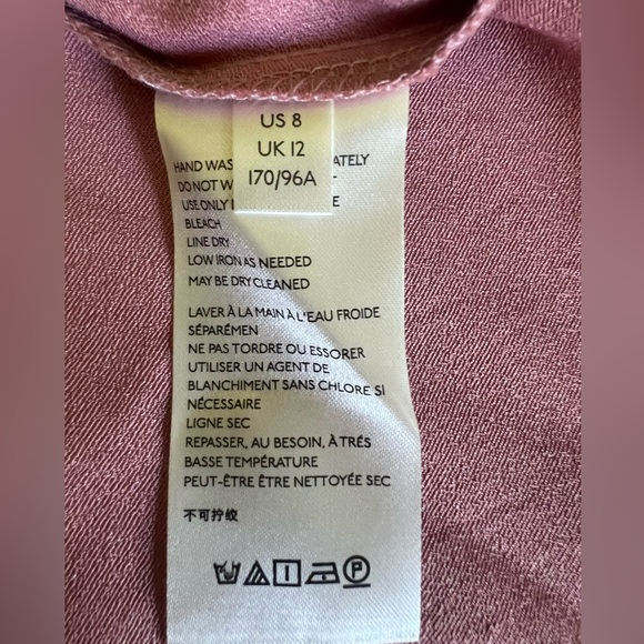 Free People‎ Beatrice Satin Maxi Dress Pink/rose size 8 NWT - Picture 11 of 16